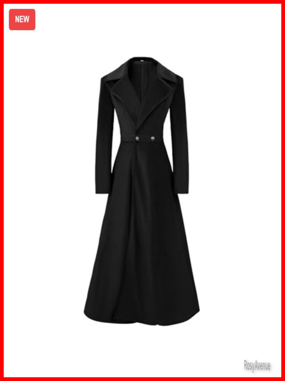 Victorian Double Breasted Long Trench Coat Winter Windbreaker Overcoat